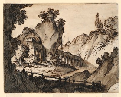 舞台美術、水道橋 作： Romolo Achille Liverani