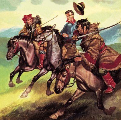 危険との約束中国の盗賊に捕まる 作： Ron Embleton