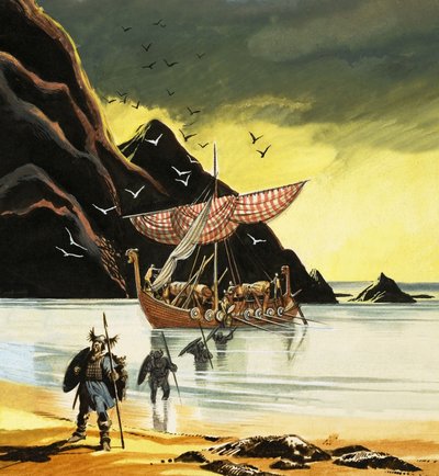 レイフ・エリクソンが新天地に到達 作： Ron Embleton