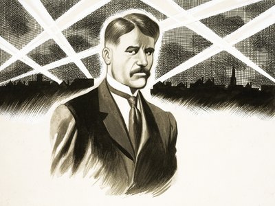 今週の日記ツェッペリン空襲（アーノルド・ベネット） 作： Ron Embleton