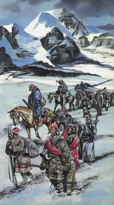 涙の道、チェロキー族の強制移住 作： Ron Embleton