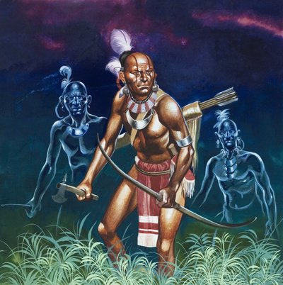 赤い男が走ったときチェロキー族 作： Ron Embleton