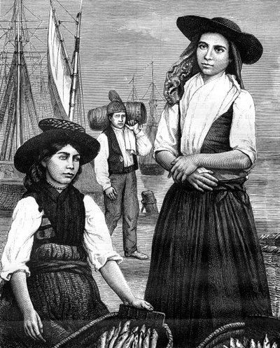 ポルトガルの女性、19世紀 作： Ronjat