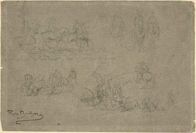 バイソン狩りやその他の研究から戻ってきたチーフ 作： Rosa Bonheur