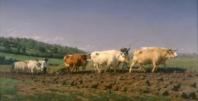 ヌヴェールで耕す 作： Rosa Bonheur