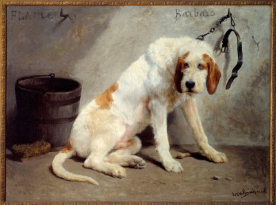 狩りの後のバルバロ犬（狩猟犬） 作： Rosa Bonheur