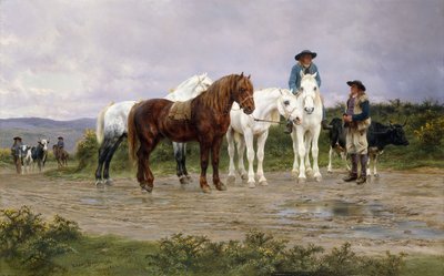 ピレネーファーマーズマーケット行き、1884 作： Rosa Bonheur