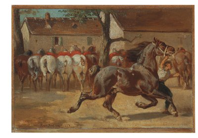 馬の速歩 作： Rosa Bonheur