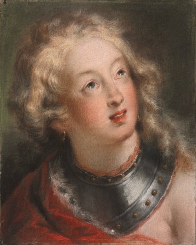 女性の頭 作： Rosalba Carriera