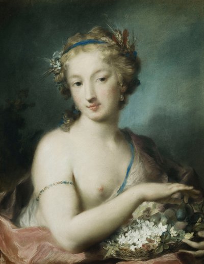 フローラ、ハーフレングス、ホールディングプラム、 作： Rosalba Giovanna Carriera