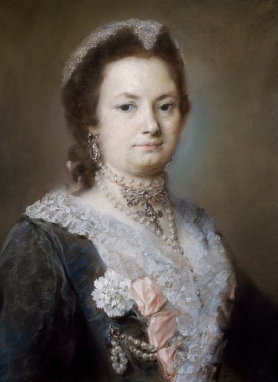貴婦人の肖像（パステル、ペープ 作： Rosalba Giovanna Carriera