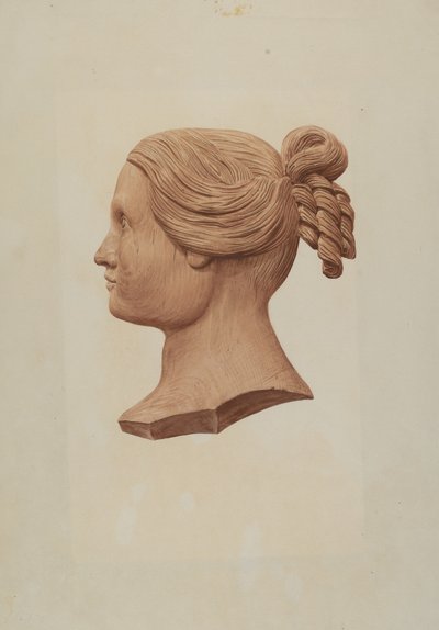 女性の刻まれたシルエット 作： Rosamond P. Gray