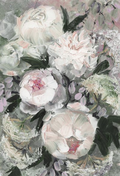 絵画的な牡丹の花束 作： 