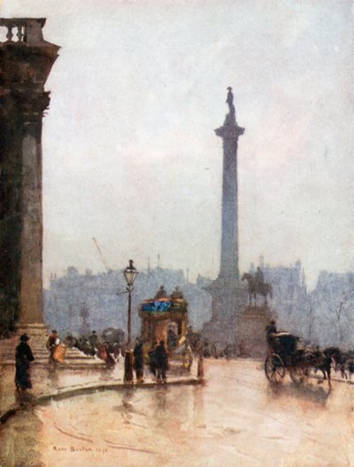 ネルソンの柱と聖マーティンの畑のポーチコ 作： Rose Maynard Barton