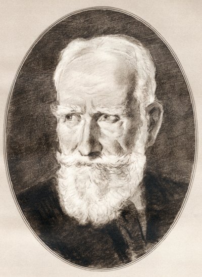 ジョージ・バーナード・ショー著『Living Biographys of Famous Men』より。 作： Ross Gordon