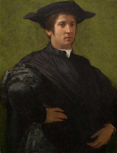 男の肖像 作： Rosso Fiorentino