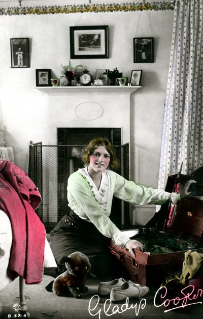 グラディスクーパー1888〜1971年、英国の女優、20世紀初頭。 作： Rotary Photo