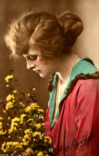 グラディスクーパー1888〜1971年、英国の女優、20世紀初頭。 作： Rotary Photo