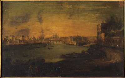 アルセナル岬からサン・ルイ島とシテ島を望む、1750年頃（油彩・カンヴァス） 作： Roux Le