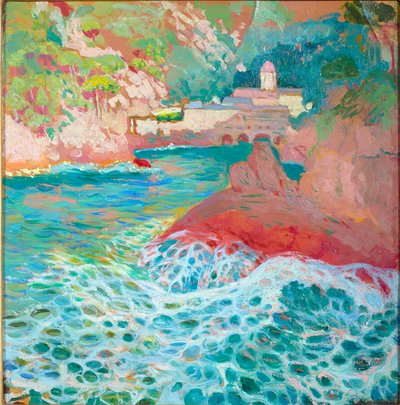 海からのサン・フルトゥオーゾ、1909年頃 作： Rubaldo Merello