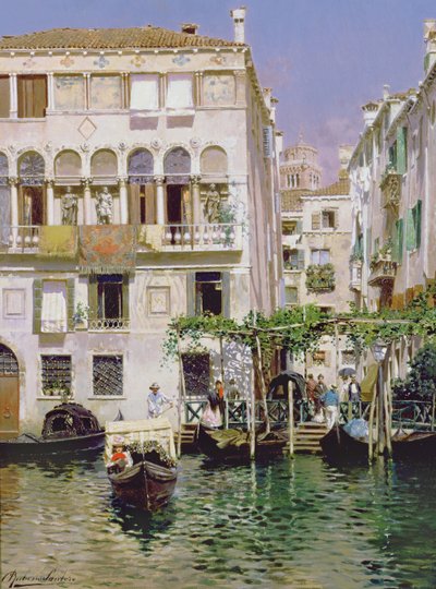 ベニスの運河の風景 作： Rubens Santoro