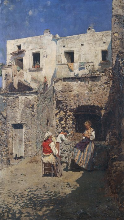 ルーベンス・サントロ（1859-1942）の「太陽」は、パネルに油彩。イタリア、20世紀 作： Rubens Santoro
