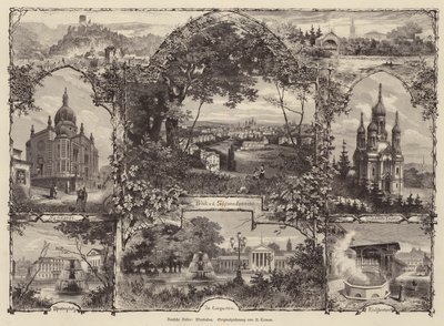 ドイツ、ヴィースバーデンの風景 (彫刻) 作： Rudolf (after) Cronau