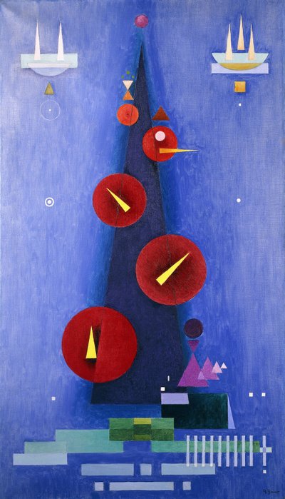 黄色のアクセント 作： Rudolf Bauer