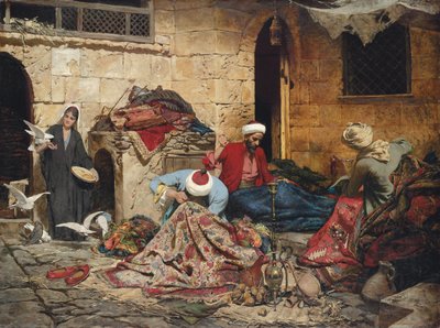 カーペット修理工、1883年 作： Rudolf Der G. Swoboda