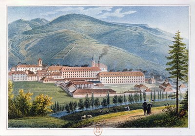 ハルトマン氏とフィルス氏の工場、ミュンスター、アルザス、フランス、1842 作： Rudolf Huber