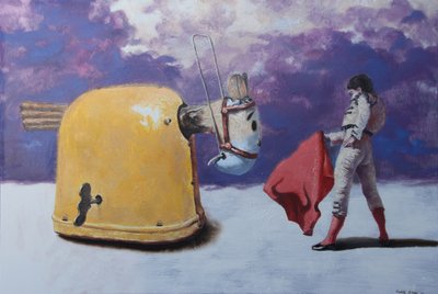 マタドールと黄色い雄牛 作： Rudolf Kosow