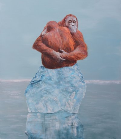 オランウータンの氷の抱擁 作： Rudolf Kosow