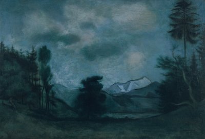 アルプスの風景 作： Rudolf Kremlicka