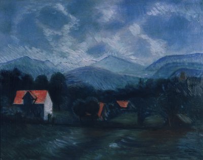 アルプスの風景 作： Rudolf Kremlicka