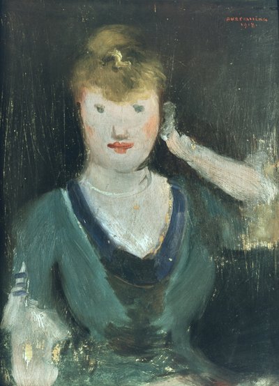 カフェの女の子 作： Rudolf Kremlicka