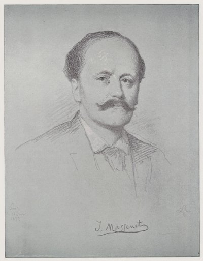 ジュール・エミール・フレデリック・マスネ(リトグラフ) 作： Rudolf Lehmann