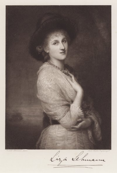 Liza Lehmann（リトグラフ 作： Rudolf Lehmann