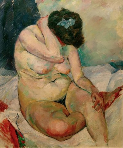 着席女性ヌード、パリ 作： Rudolf Levy