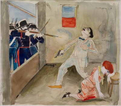 アナキスト、モロの死 作： Rudolf Schlichter