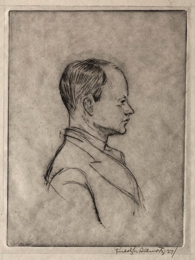 肖像画。 作： Rudolf Schwartz