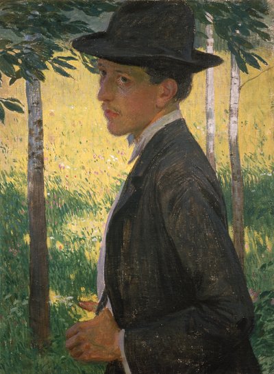 自画像、1905年頃（キャンバスに油彩） 作： Rudolf Vejrych