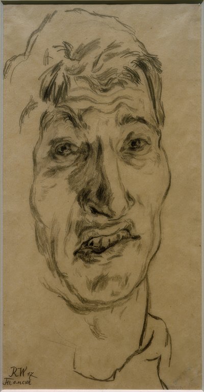 囚人としての自画像（ロシアにて 作： Rudolf Wacker