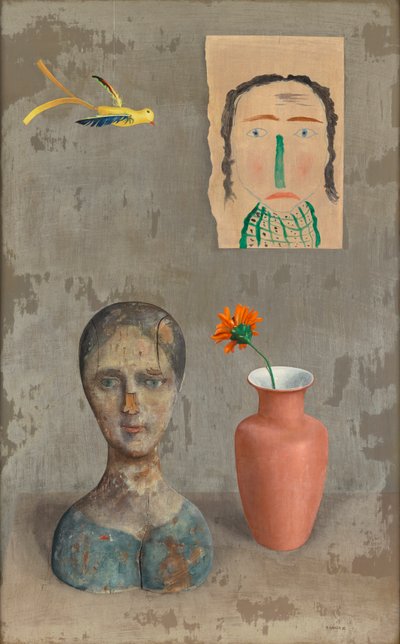 二つの頭のある静物 作： Rudolf Wacker
