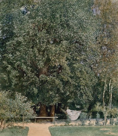 テプリズの温泉公園から 作： Rudolf von Alt
