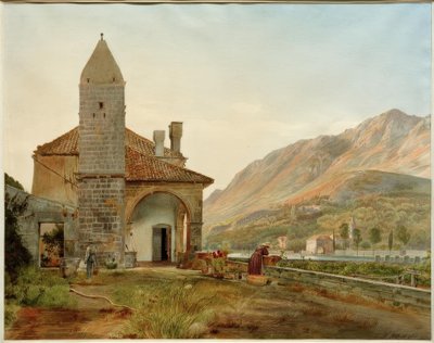 ラグーザ近くのオンブラタルにあるフランシスコ会修道院 作： Rudolf von Alt