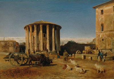 ローマのヴェスタ神殿 作： Rudolf von Alt