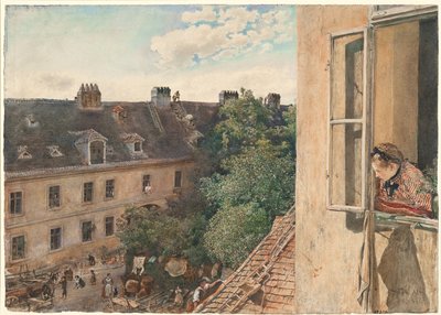 Alservorstadt、1872年のビュー 作： Rudolf von Alt