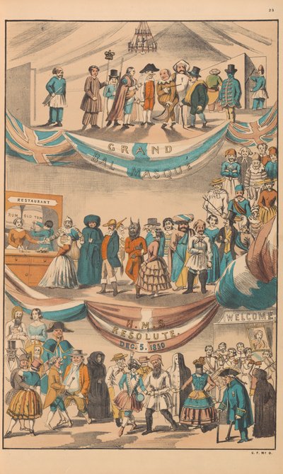 イラストレイテッド・ニュースのファクシミリ（1852年頃） 作： Rudolph Ackermann