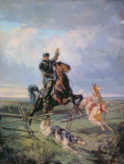 ボルゾワとハンツマン、1872 作： Rudolph Frenz