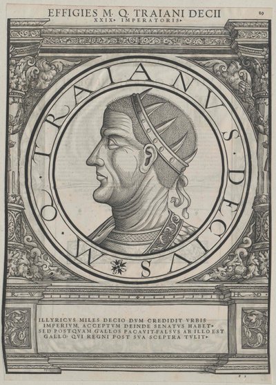 ローマ皇帝デキウス（印刷） 作： Rudolph Wyssenbach